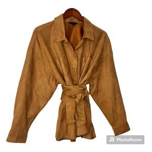 Banana Republic Vegan Suede lightweight Shacket